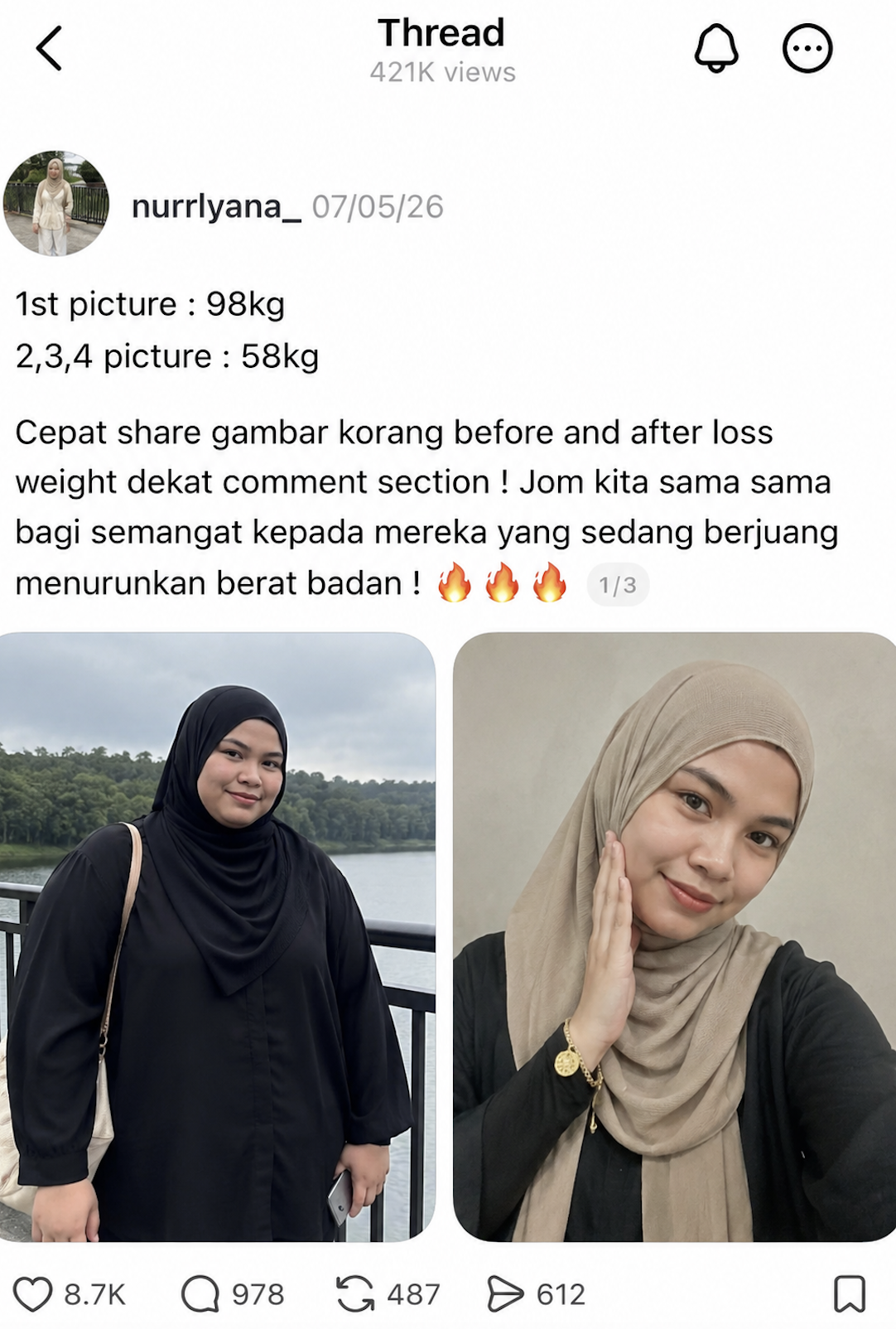 Perkongsian komuniti Threads 19