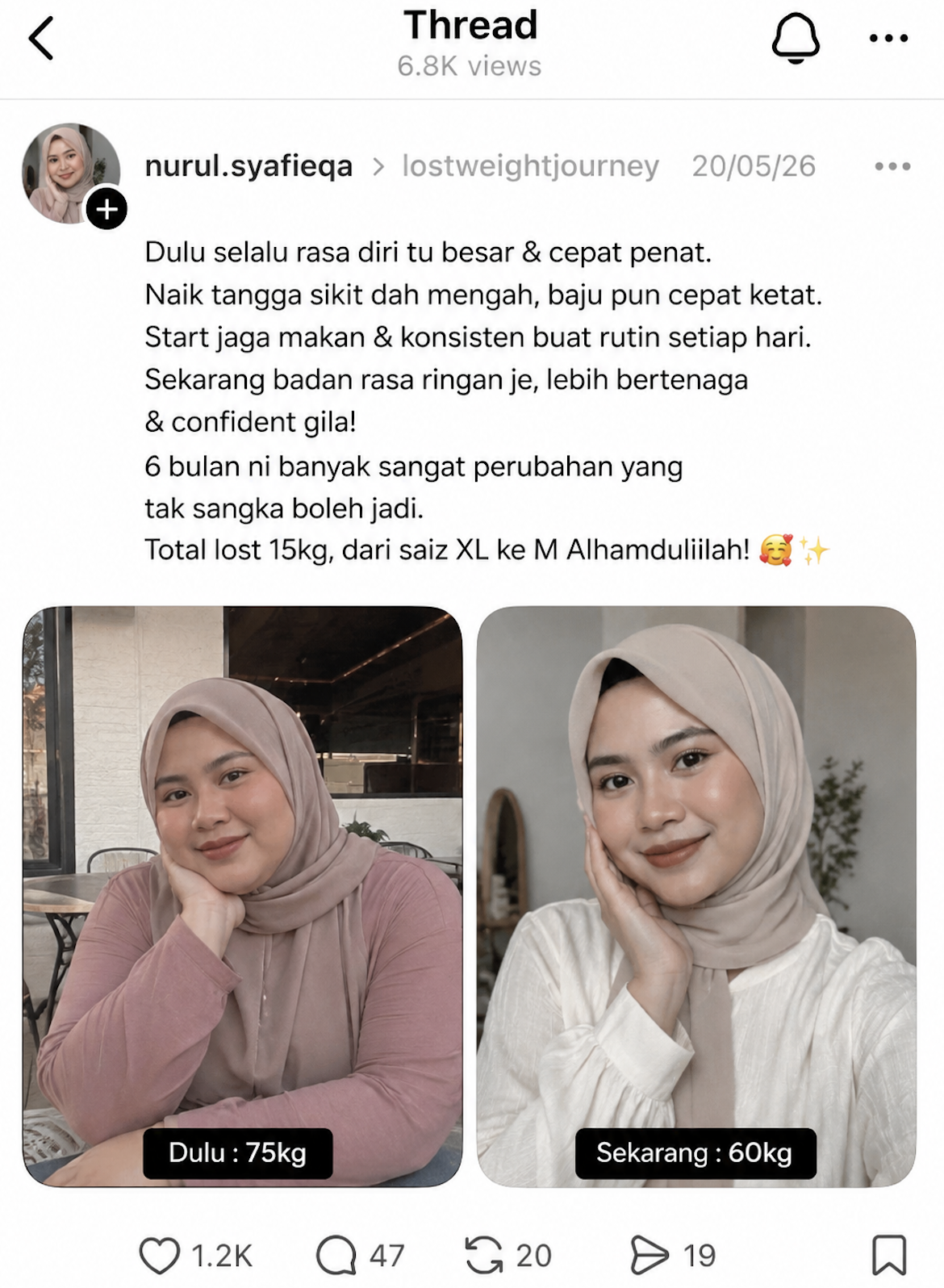 Perkongsian komuniti Threads 25