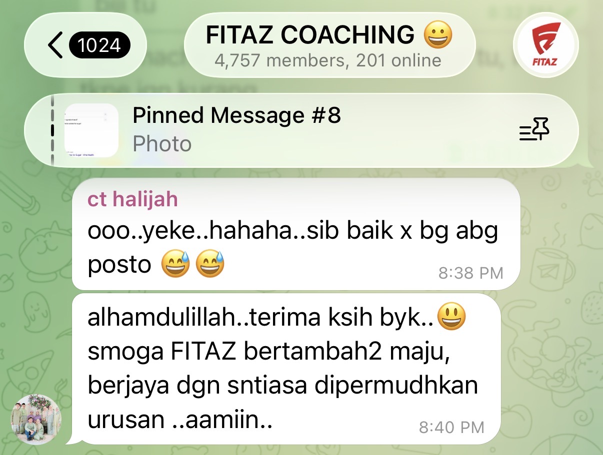 Group Coaching Telegram FITAZ